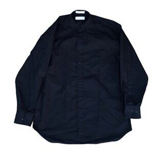 VINTAGE Dior Collarless Dress Shirt Christian Dior Large